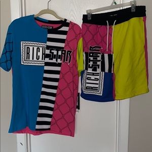 Brand new men’s 2 pc matching short set